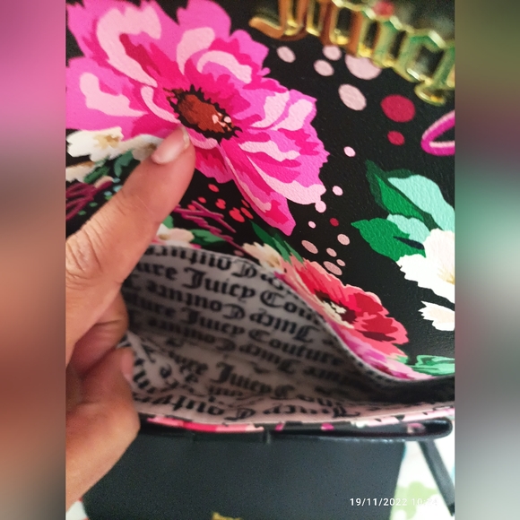 Authentic Floral Juicy Couture Peek-A-Bow Backpack NWT - Picture 4 of 14